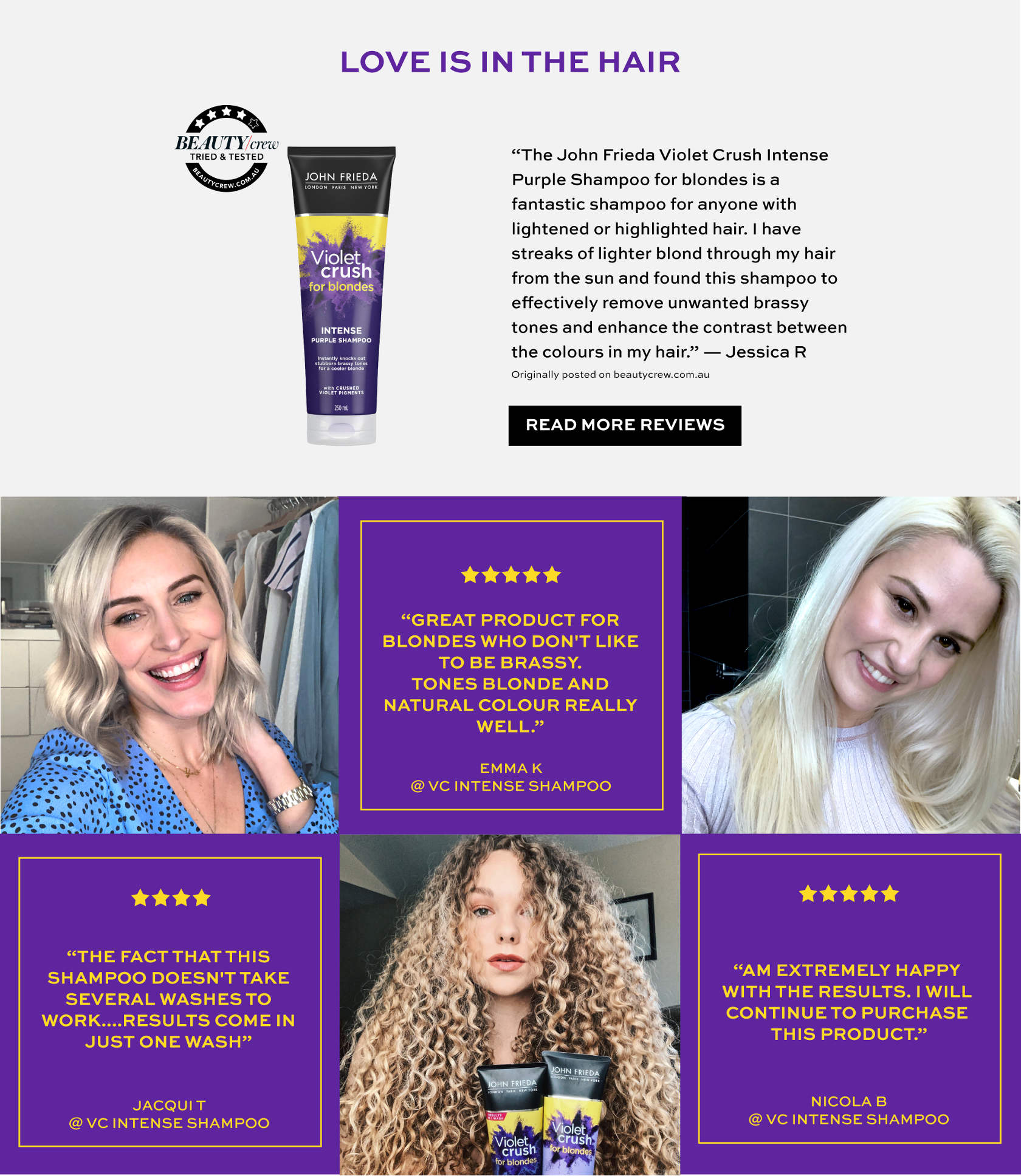 John frieda sales violet crush